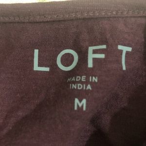 LOFT Tops - Loft maroon cold shoulder top LOFT Tops - Loft maroon cold shoulder top